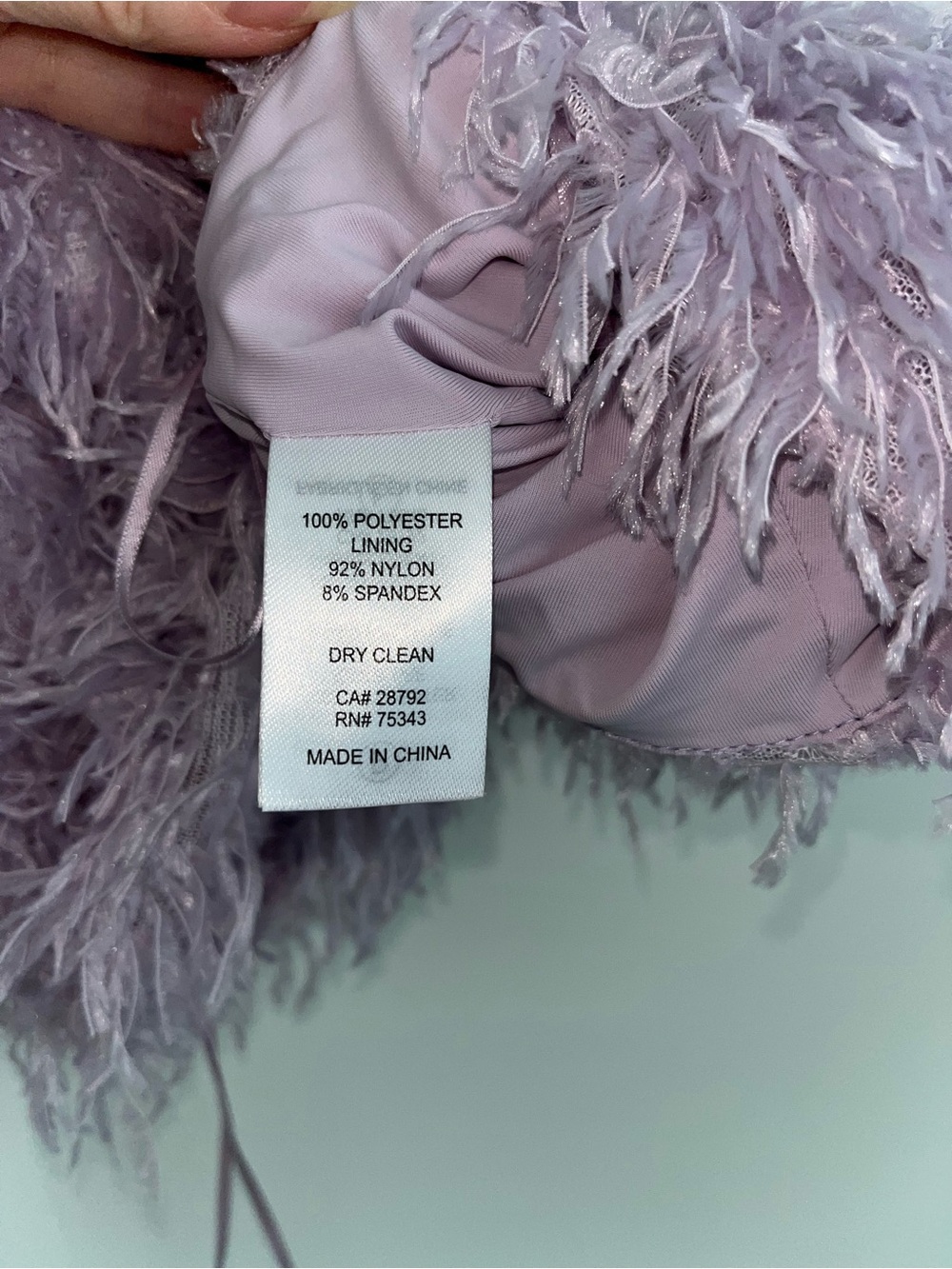 House of Harlow Feather Crop Top with crystal straps